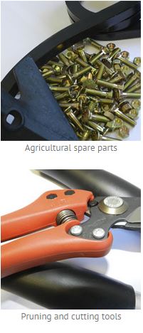 Prunning tools, and agricultural spare parts